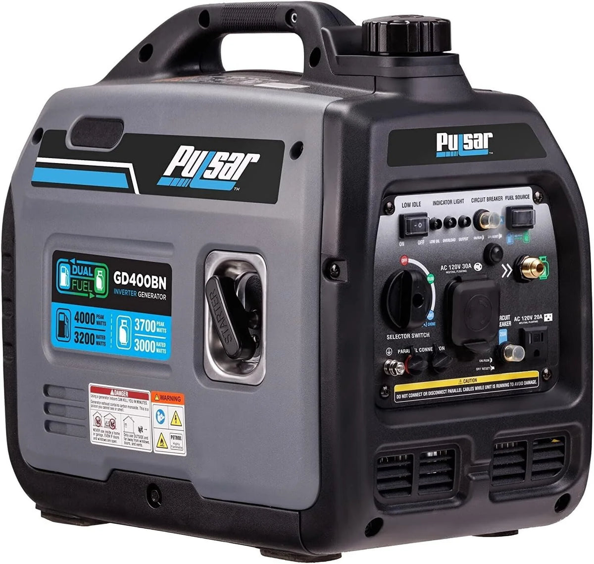 4000W Portable Dual Fuel Generator J12044