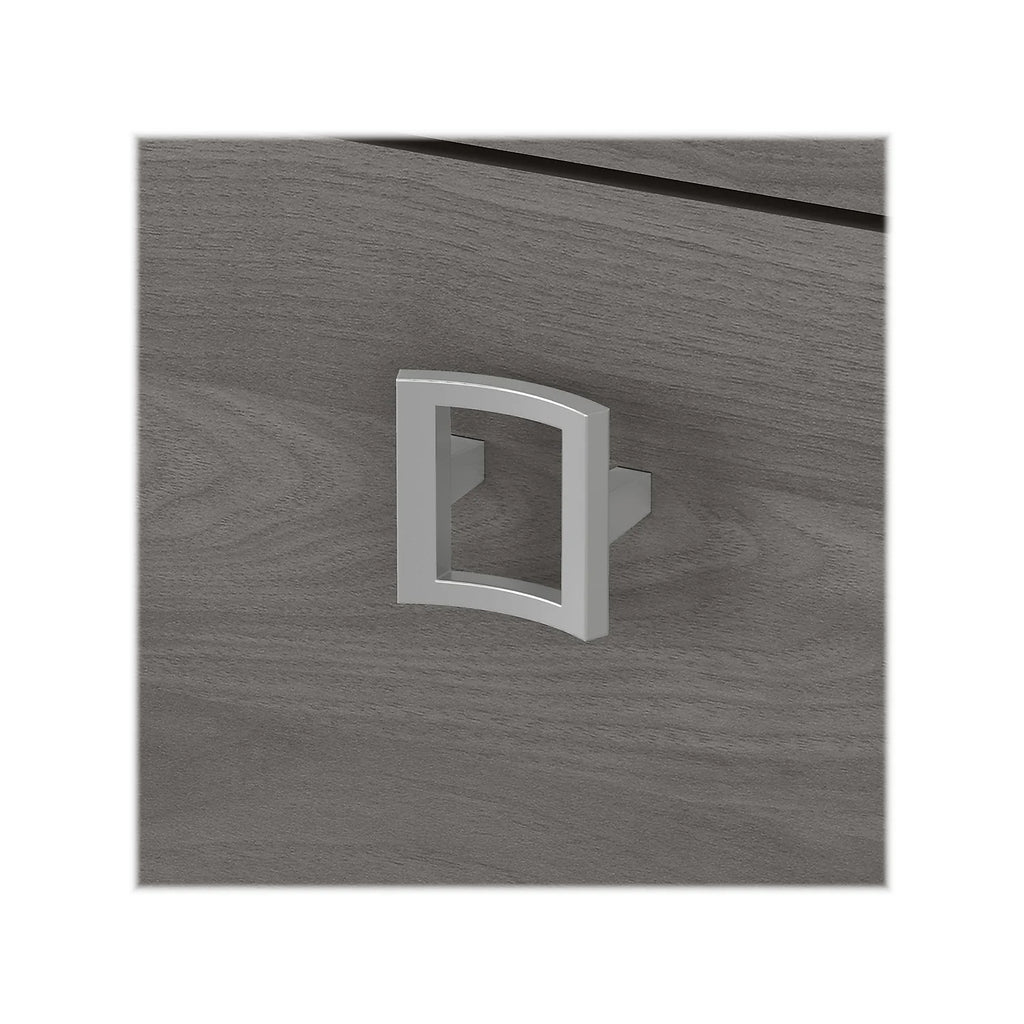 Bow Front Desk and Credenza with Mobile File Cabinet H8701