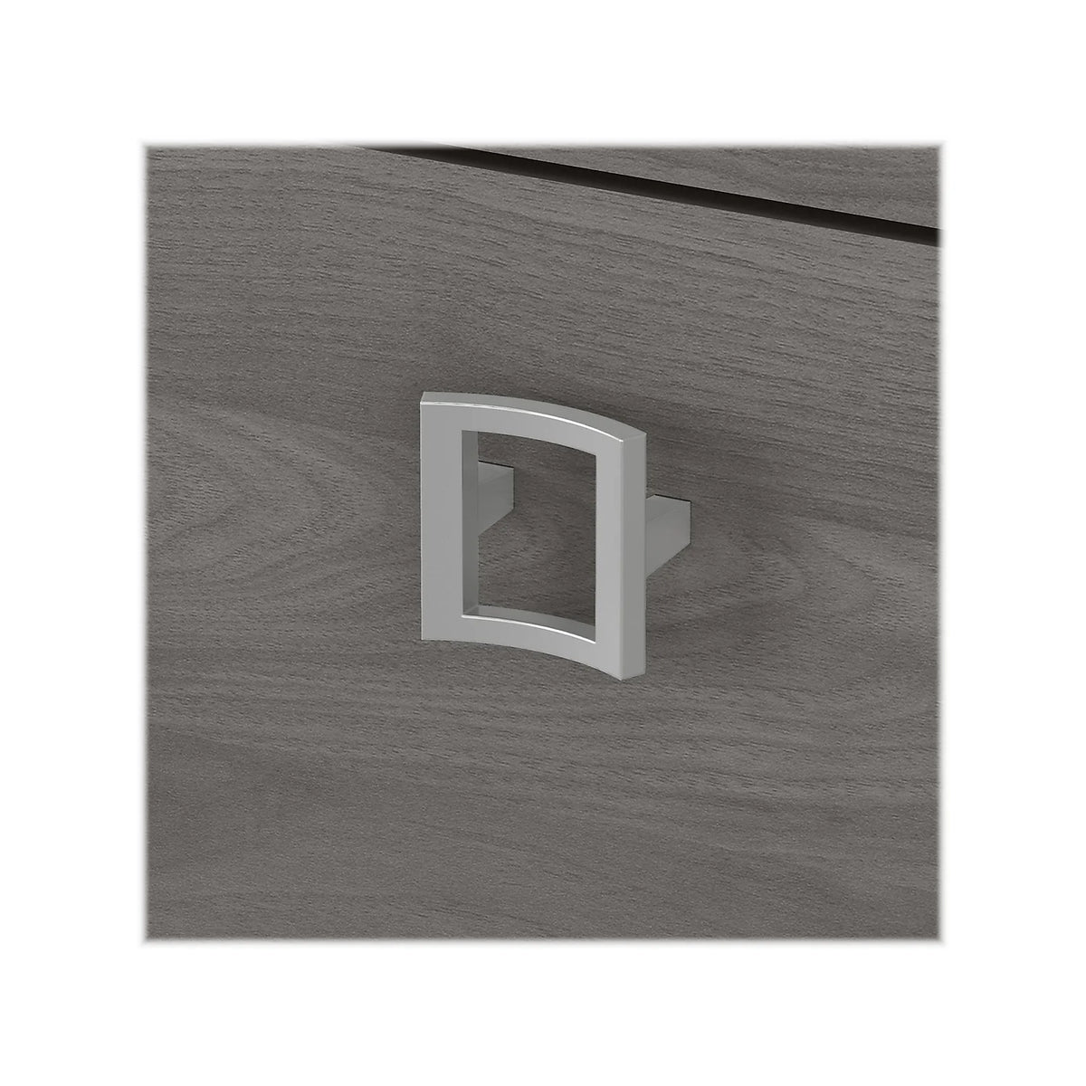 Bow Front Desk and Credenza with Mobile File Cabinet H8701
