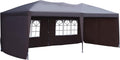10' x 20' Pop Up Canopy with 4 Removable Sidewalls and Carry Bag, White B5638