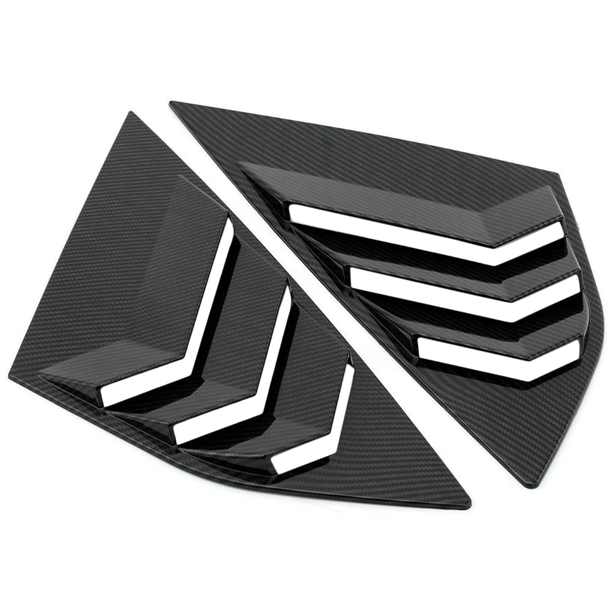Rear Window Louvers Carbon Fiber Style K914387