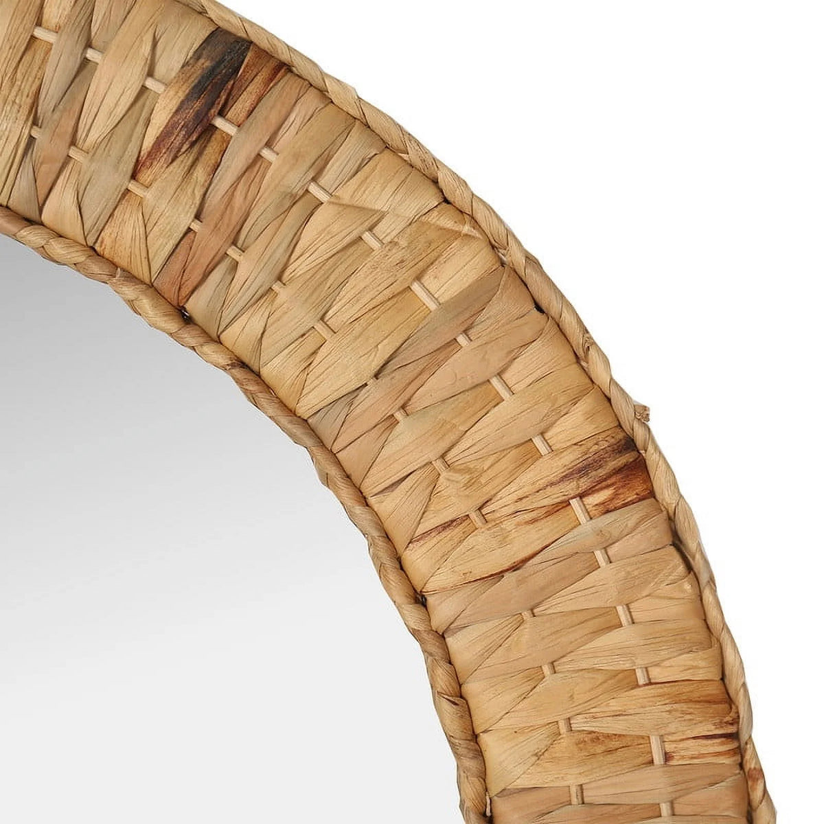 Oval Rattan Woven Wall Mirror G583
