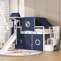 High Loft Bed with Tent and Tower H80614