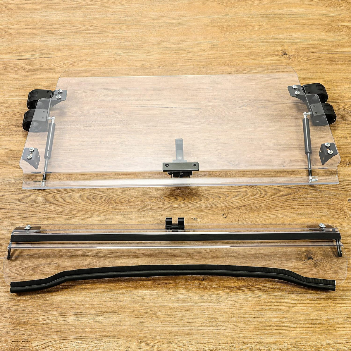 3-IN-1 Scratch Resistant Full Clear Flip Down Windshield J721