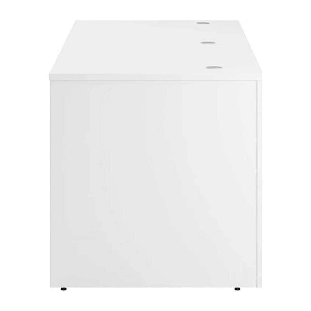 White Engineered Wood Executive Desk F979507