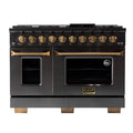48 Dual Fuel Propane Gas Range Stainless Steel L405