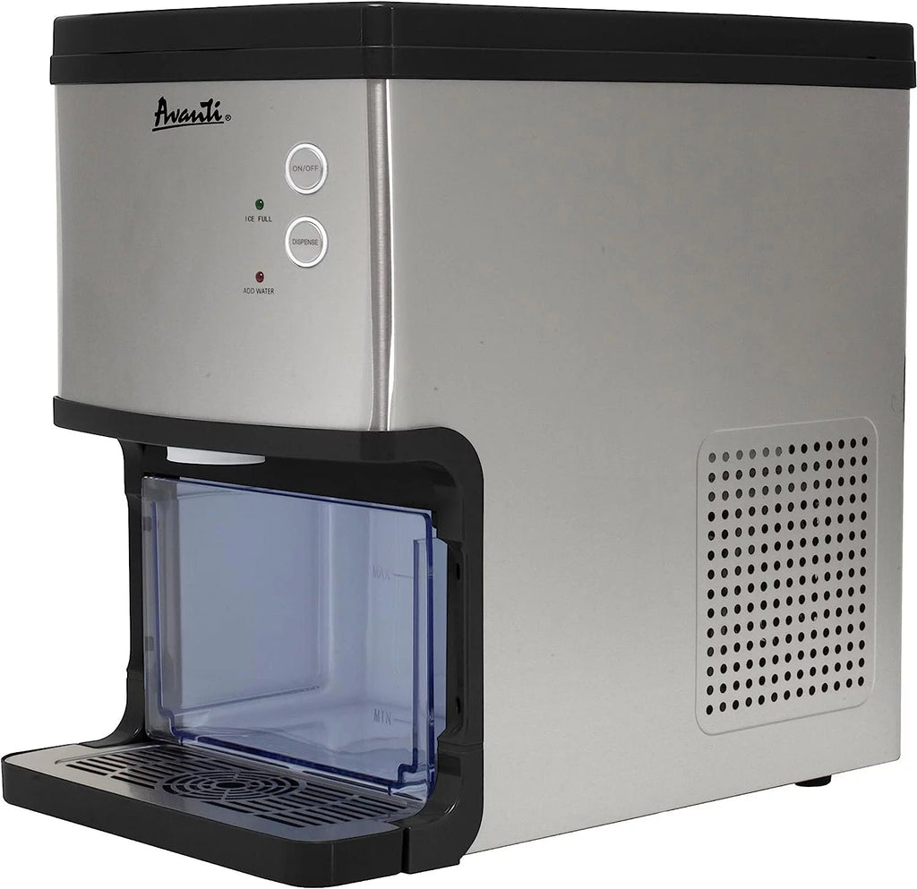 Countertop Nugget Ice Maker and Dispenser, 33 lbs, Stainless Steel R1164
