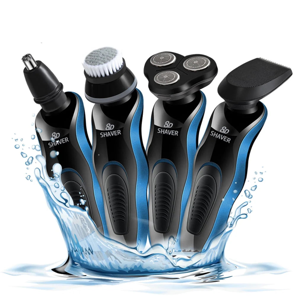5-in-1 Waterproof Rechargeable Head Shaver Y81459