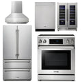 30 Electric Range, Range Hood, Refrigerator, Dishwasher, Wine Cooler E735