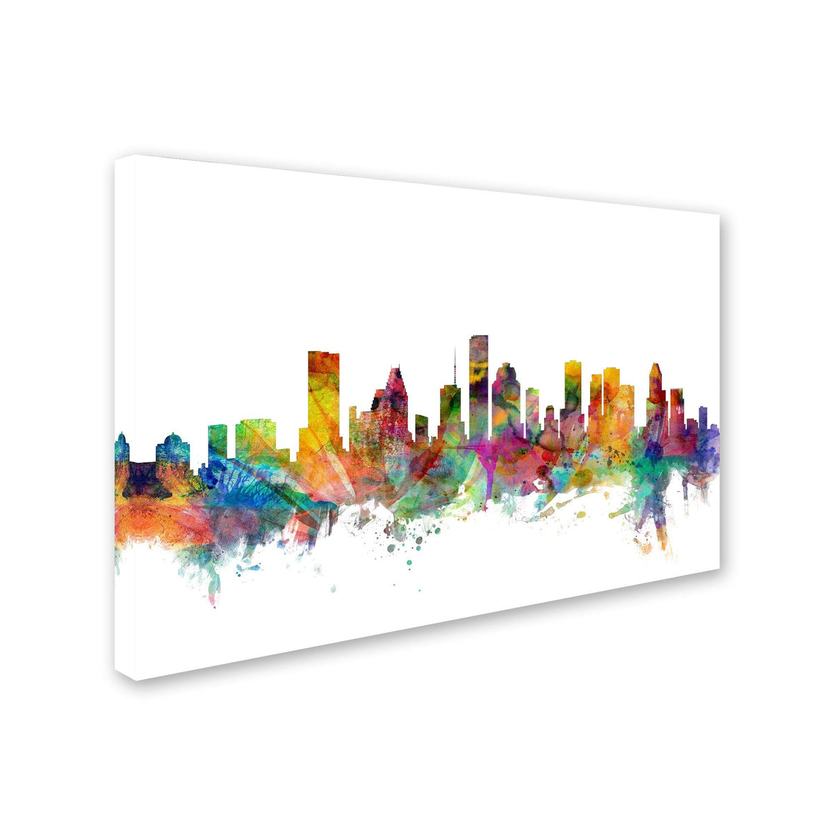 Houston Texas Skyline Canvas Art A46956