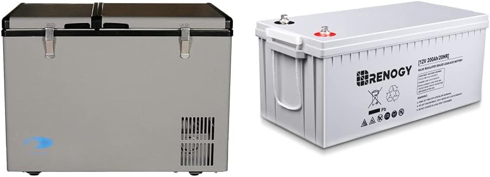 85 Quart Portable Fridge Freezer Gray P251