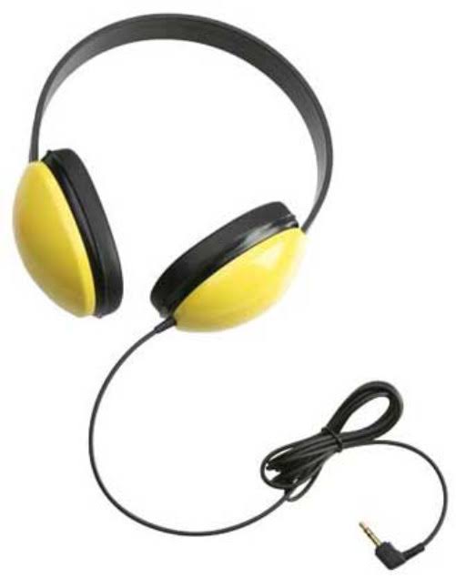 Yellow 12-Pack Stereo Headphone B1132