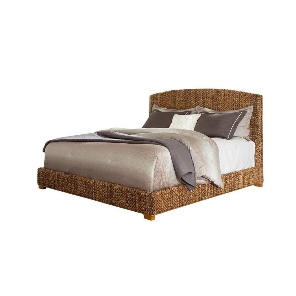 2 Piece Bedroom Set with Hand Woven Bed and Bench H71055