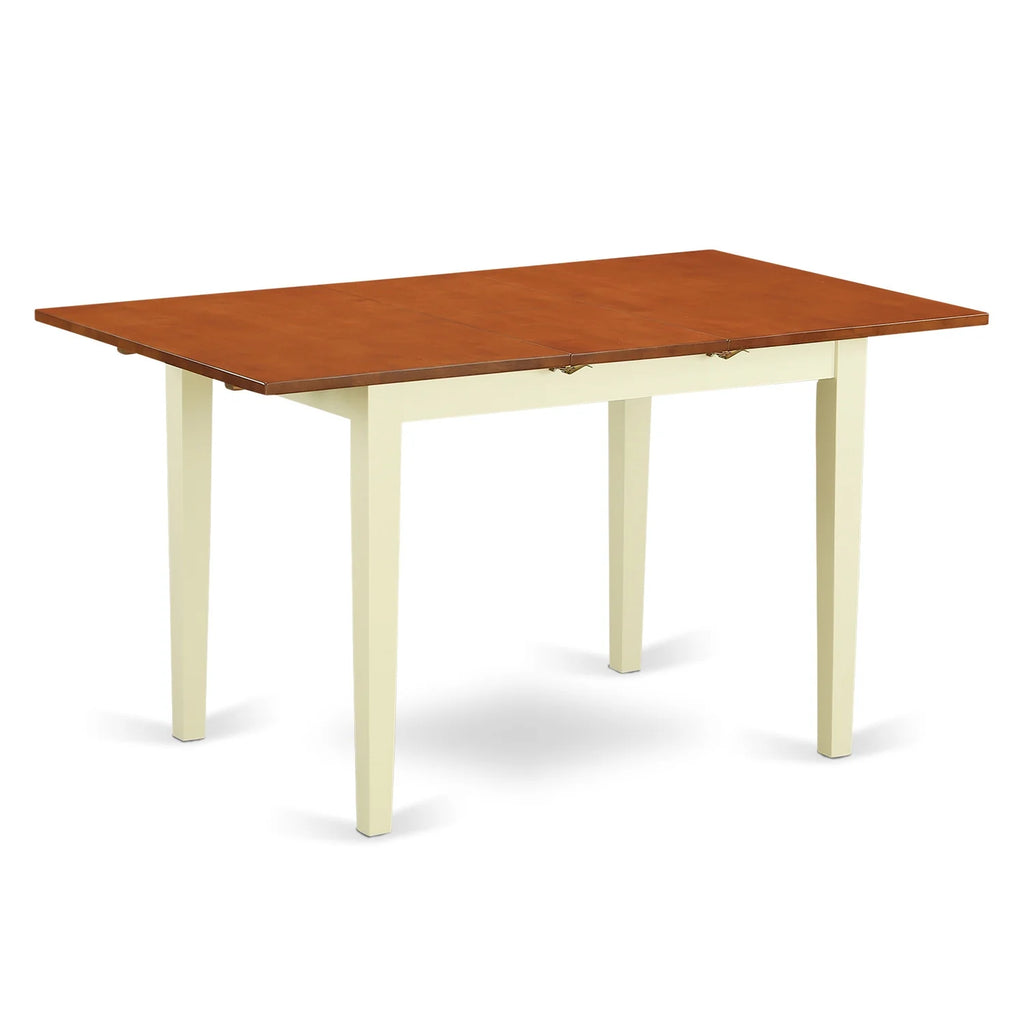 3Pc Rectangular Table With 2 Double X Back Chairs I865610