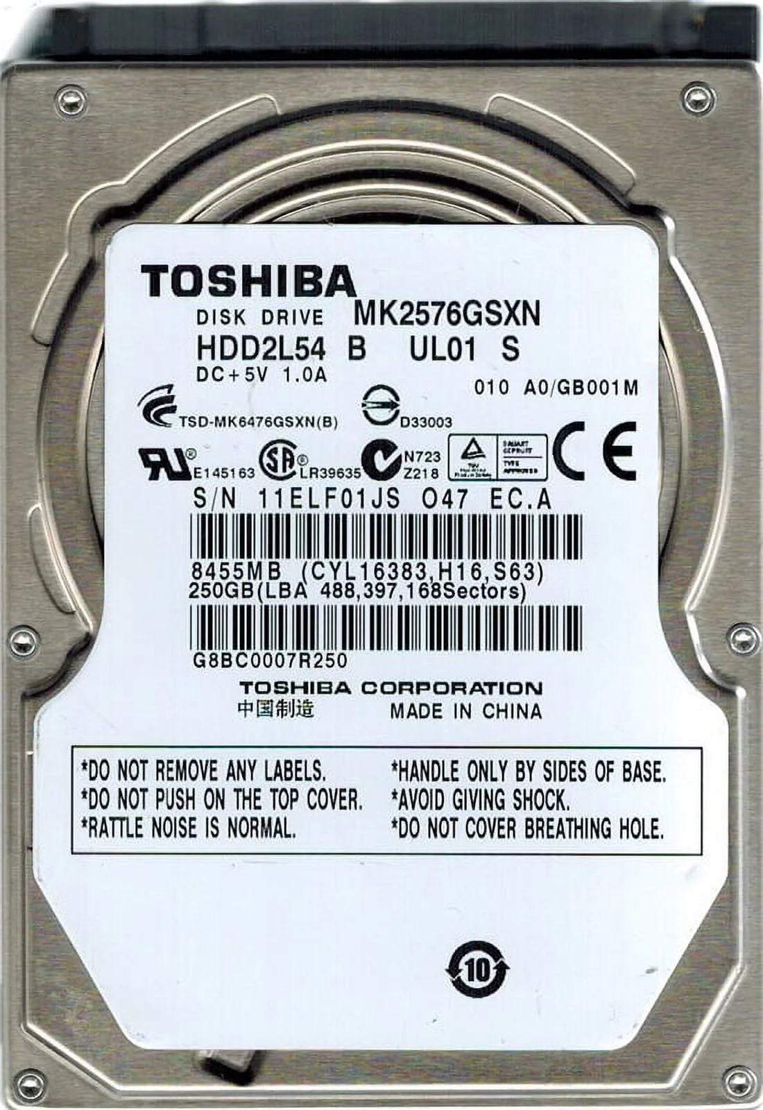 250GB HDD C8953