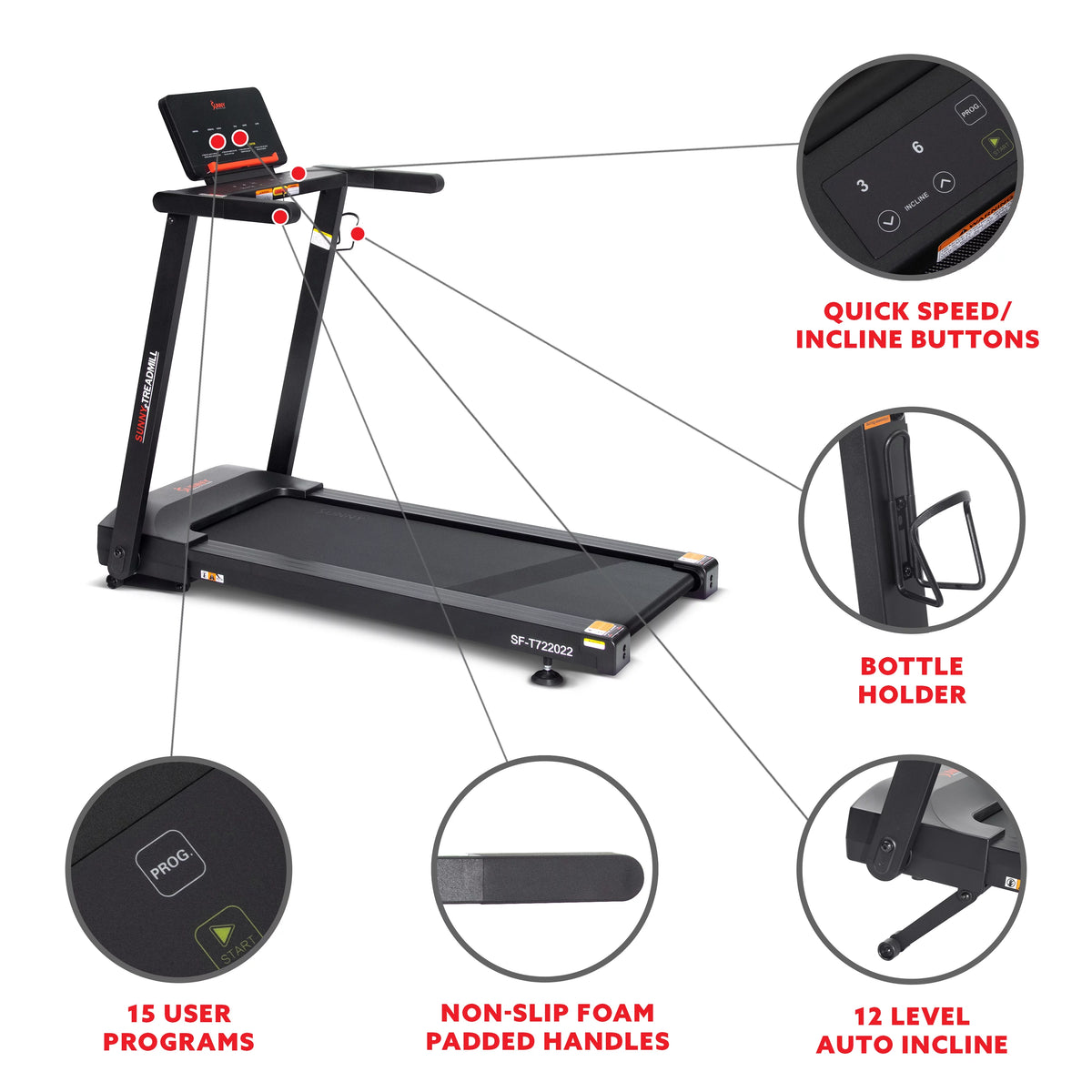 Folding Treadmill with Auto Incline I408