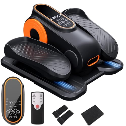 Under Desk Elliptical Machine, Portable Electric Seated Pedal Exerciser with 12 Adjustable Speeds X222