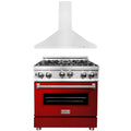 30 in. Gas Range and Range Hood Appliance Package N991304
