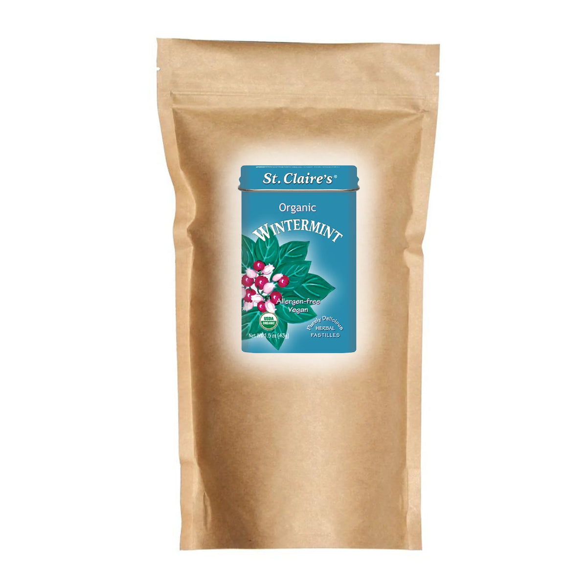 Organic Breath Mints Wintermint 27 Ounce Bag R6997