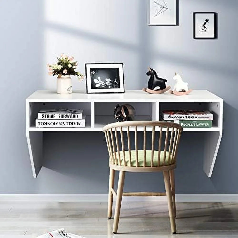 Wall Mounted Desk with 3 Shelves O41630