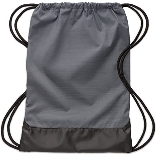 Drawstring Backpack with Zipper Pocket A7367