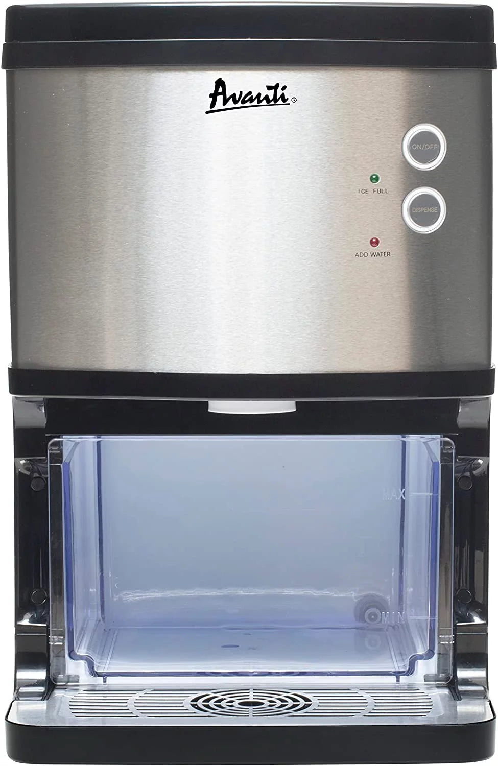 Countertop Nugget Ice Maker and Dispenser, 33 lbs, Stainless Steel R1164
