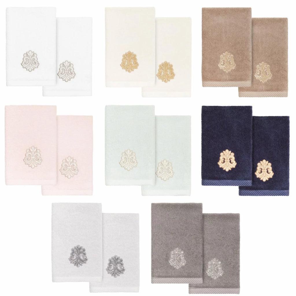 Turkish Cotton 2 Piece Fingertip Towel Set T1455