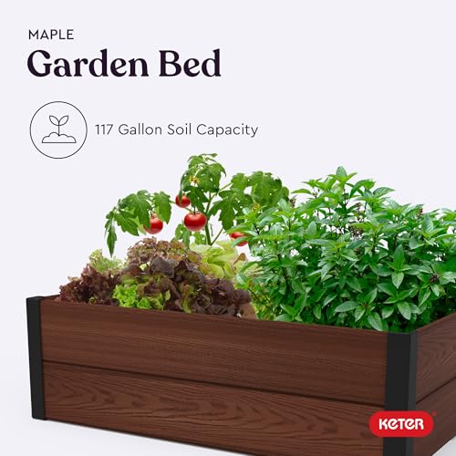 48" x 48" Wood Look Raised Garden Bed X855