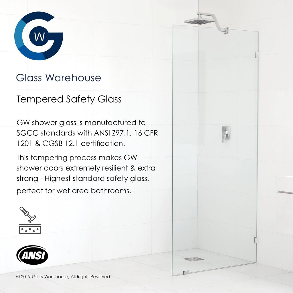 78x22 Frameless Shower Door Oil Rubbed Bronze Z240332