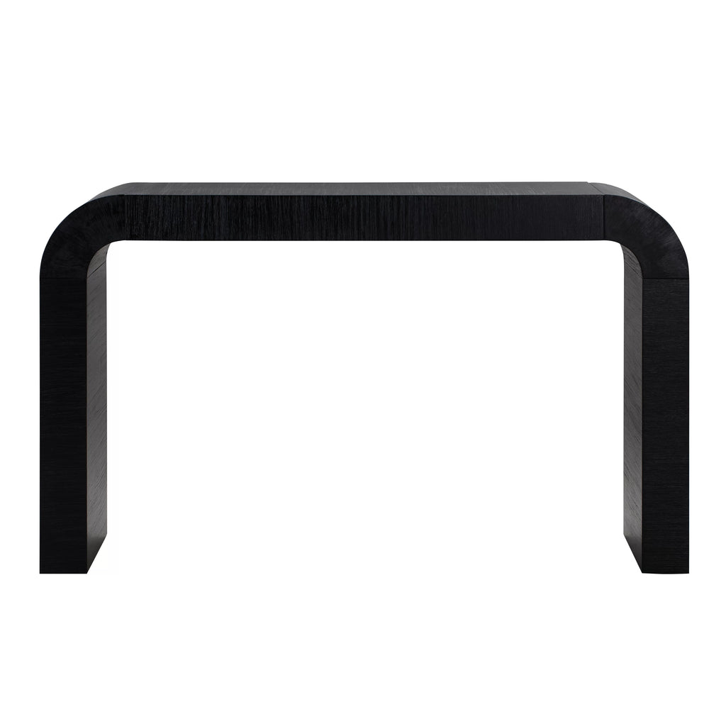 Black Acacia Finish Console Table Y944062
