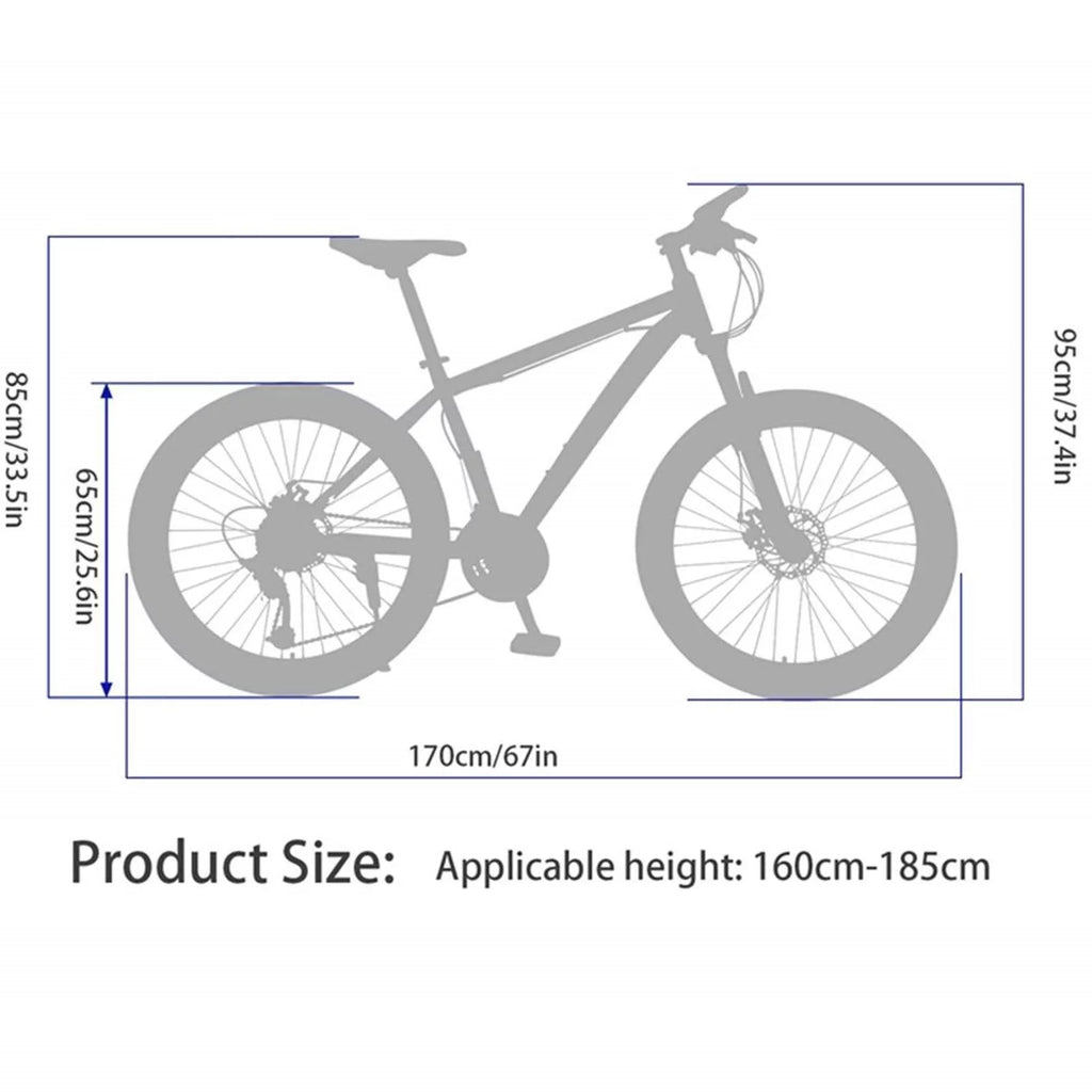 Yellow 21-Speed 26-inch Mountain Bike Q9176