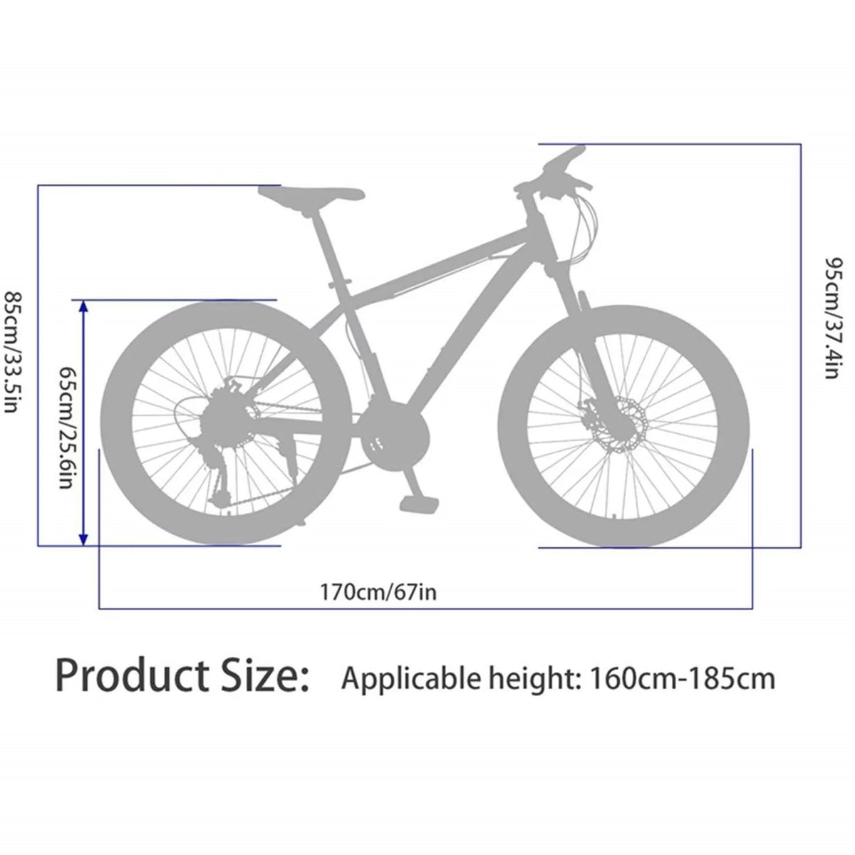 Yellow 21-Speed 26-inch Mountain Bike Q9176