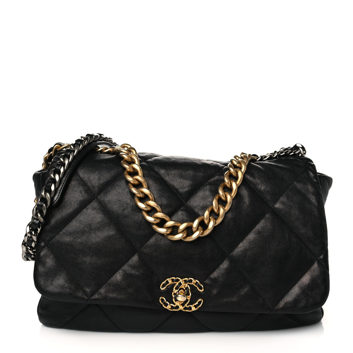 Quilted Lambskin Flap Black B80498