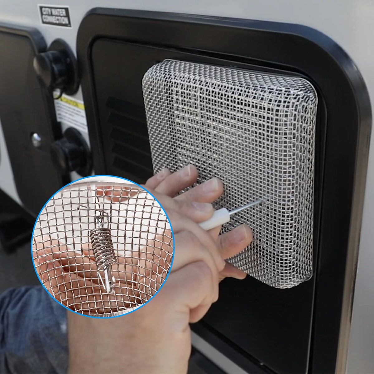 Stainless Steel Mesh RV Flying Insect Screen with Installation Tool W8310