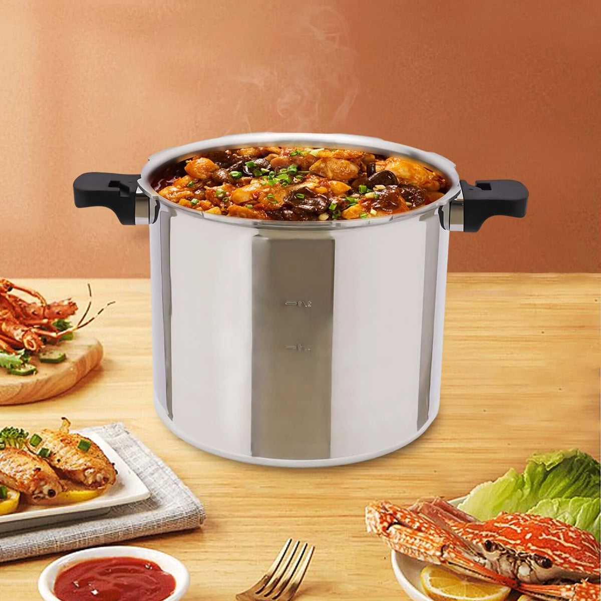 22L Thickened Explosion-proof Pressure Cooker J7788