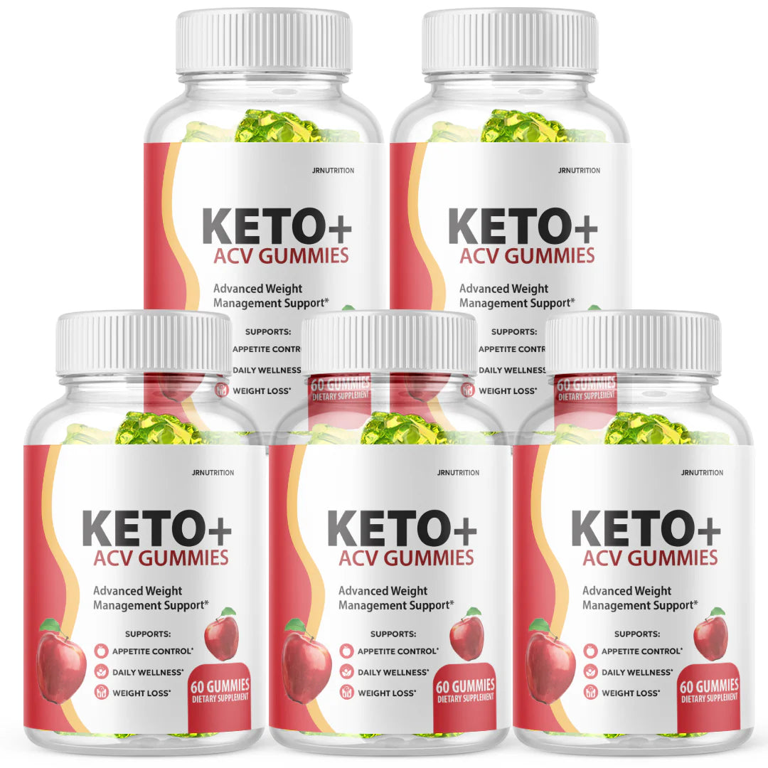 Keto ACV 500mg Gummies 5 Bottles B9481