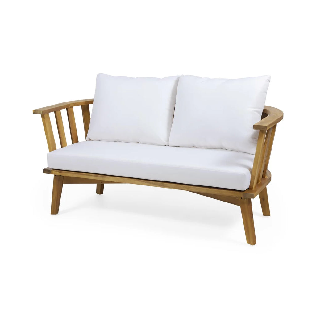 Wooden Loveseat and Coffee Table Set U752