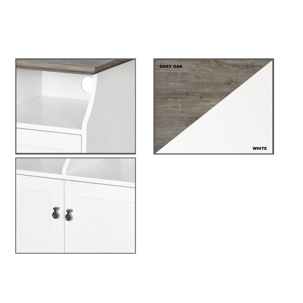 White 2-Door Vertical Filing Cabinet K770864