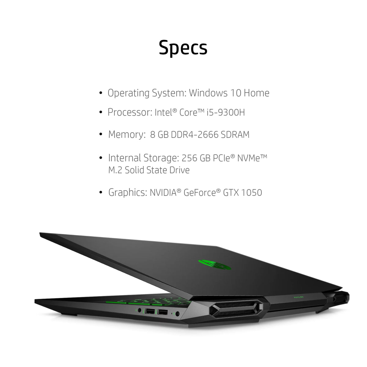 15.6" FHD Gaming Laptop, Intel Core i5-9300H, 8GB SDRAM, 256GB SSD L807
