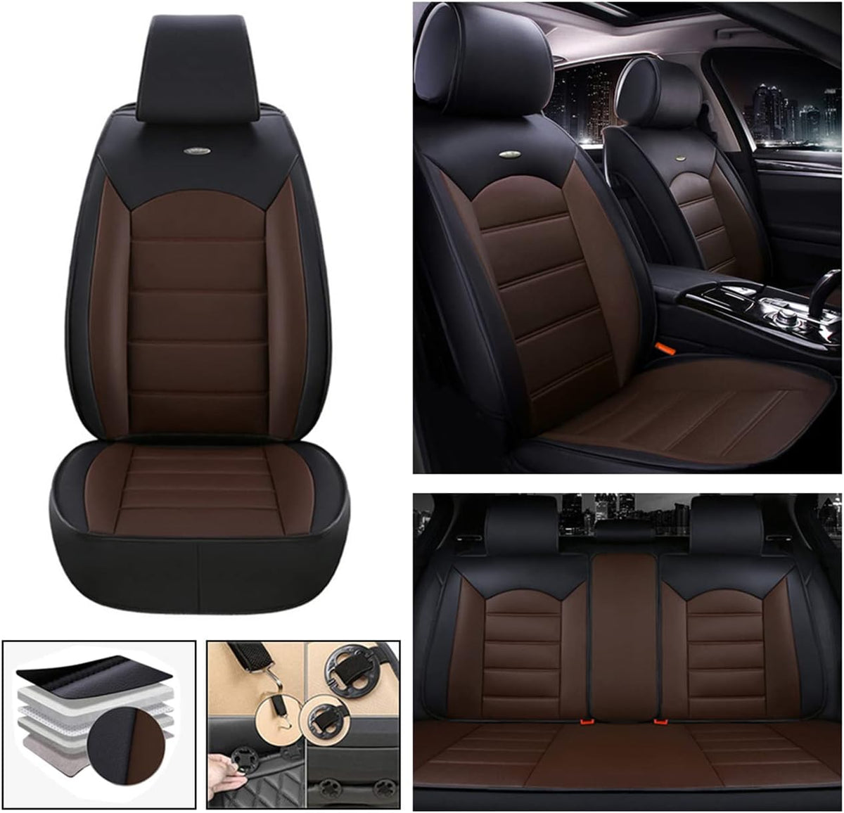 Black Car Seat Covers R640694