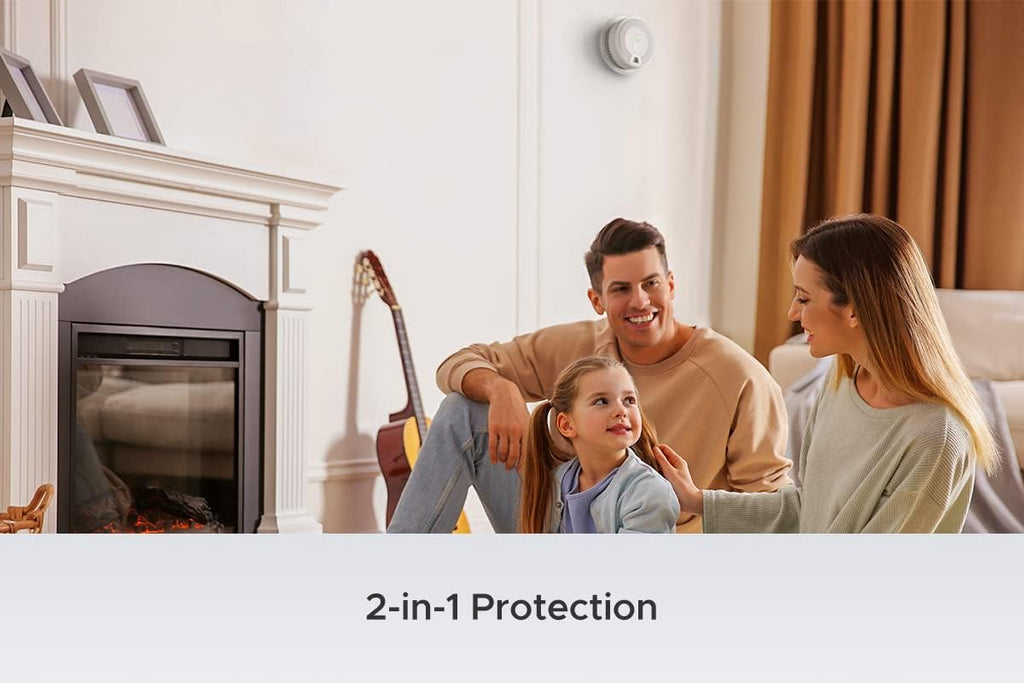Wireless Interconnected Combination Smoke and Carbon Monoxide Detector, 10-Year Battery, Pack of 6 I1902