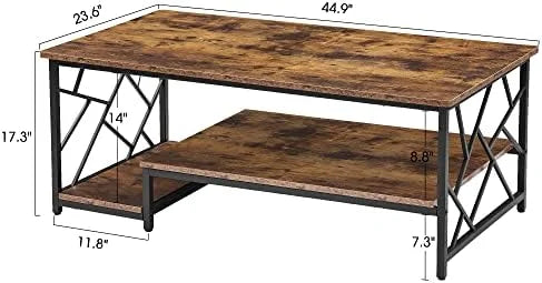 Marble Gold Rectangle Coffee Table F6026
