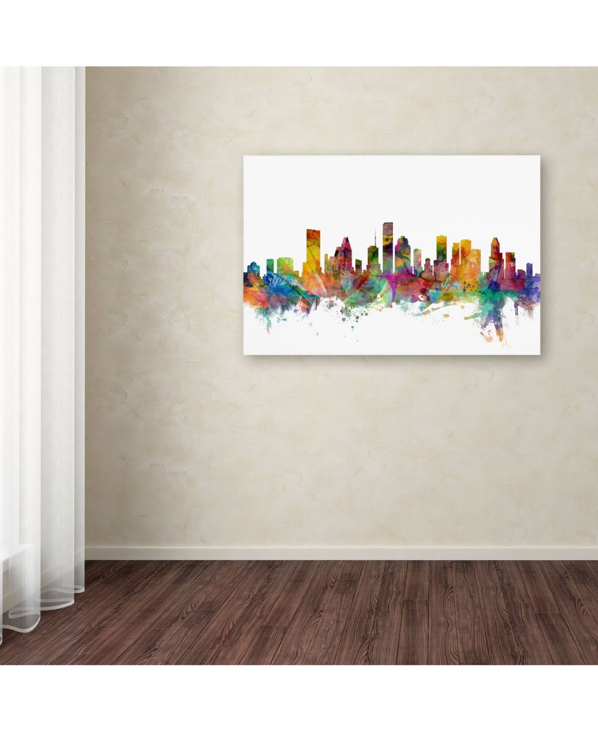 Houston Texas Skyline Canvas Art A46956