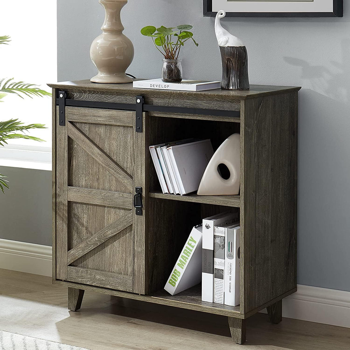 50 inch Sideboard Buffet with Sliding Barn Doors R17147