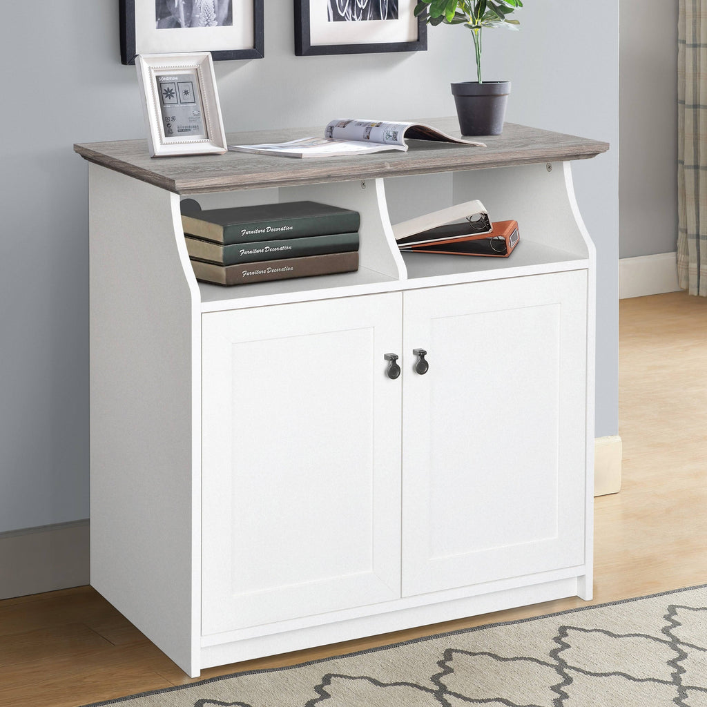 White 2-Door Vertical Filing Cabinet K770864
