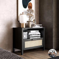 Black 1 Drawer Nightstand B320