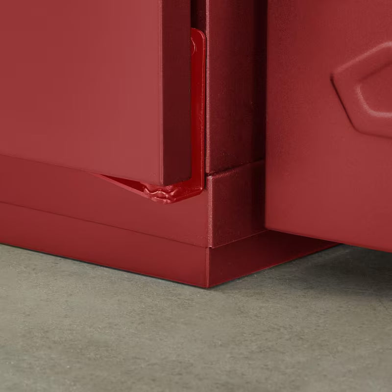 Heavy Duty 20-Gauge Steel Freestanding Garage Cabinet in Red I974