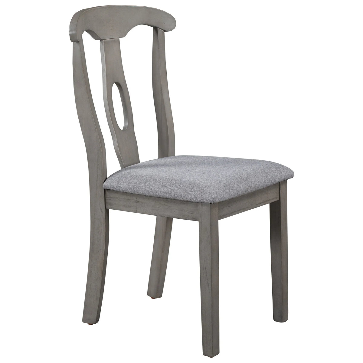 Rustic Wood Padded Dining Chairs Set of 4 N22573