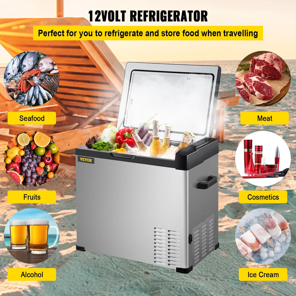 12volt Car Refrigerator Portable Freezer 53Qt D86113