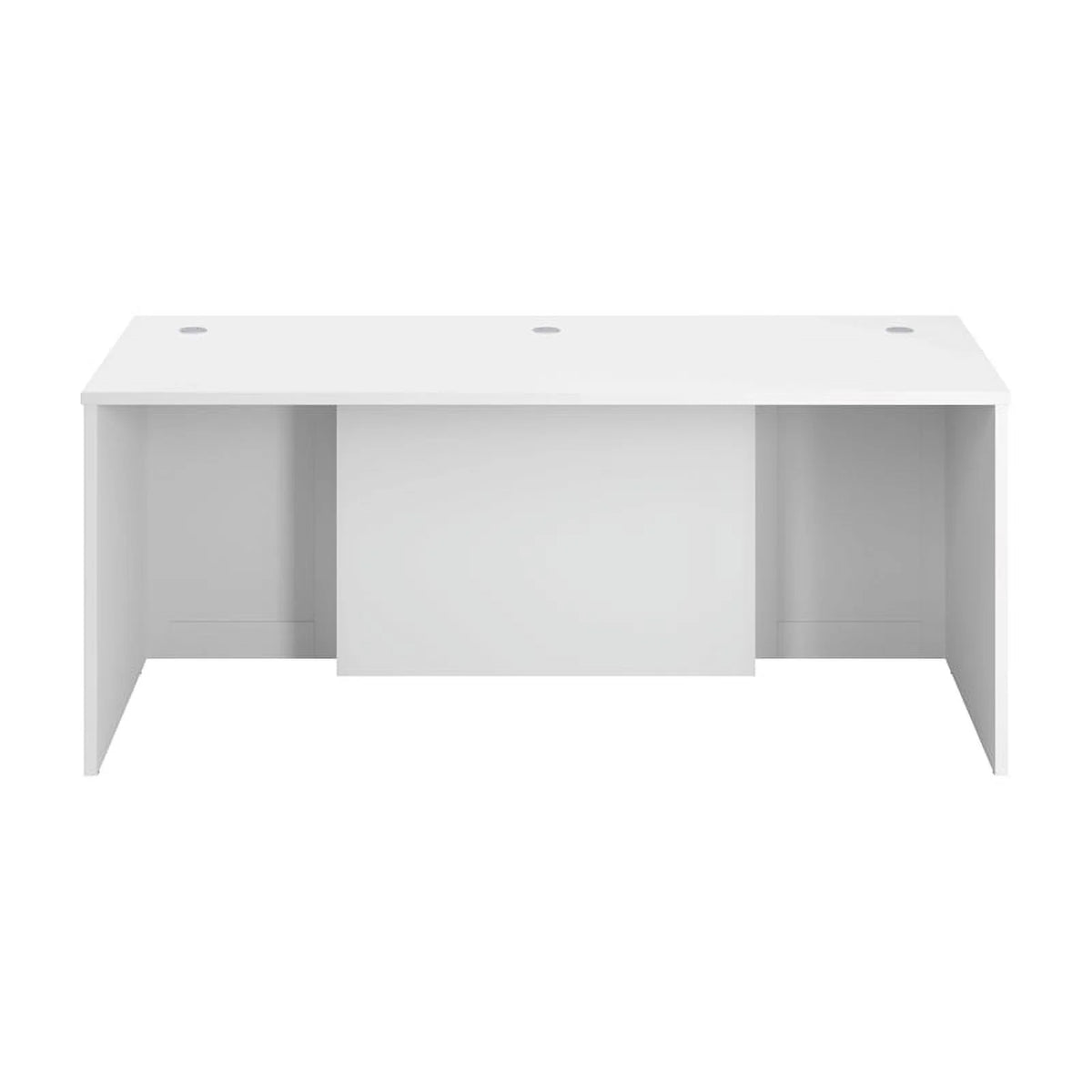 White Engineered Wood Executive Desk F979507
